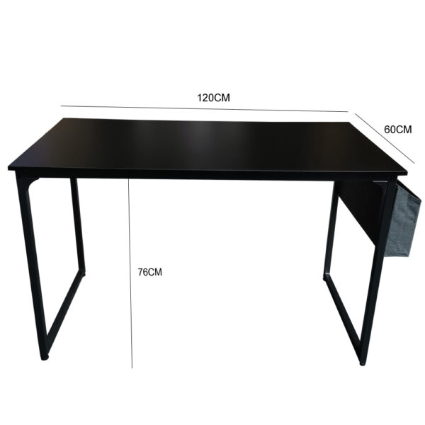Schreibtisch Stoer - Laptoptisch - Computertisch - Industrial Vintage - 120 cm breit - schwarz - VDD World DE