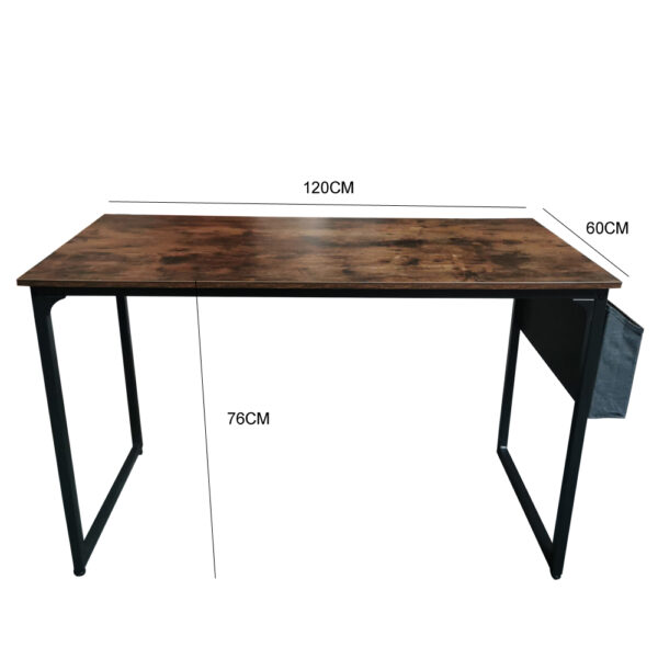 Schreibtisch Stoer - Laptoptisch - Computertisch - 120 cm breit - vintage braun - VDD World DE