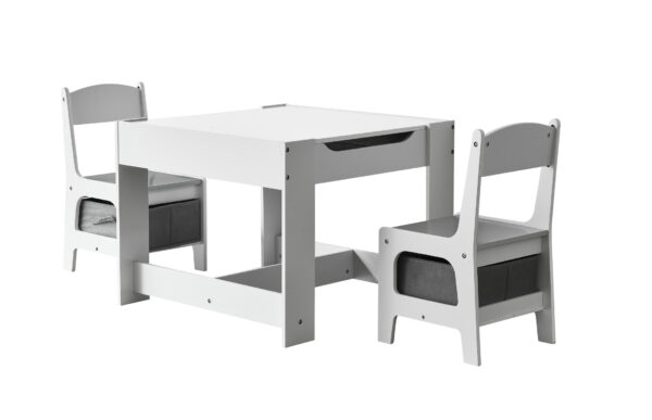  Kindertisch mit 2 Stühlen – Spieltisch – Zeichentisch – Kinderbautisch