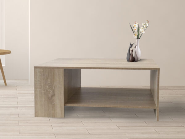  Couchtisch – Beistelltisch mit Stauraum – Braun Sonoma