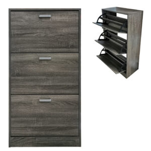 Schuhschrank Schuhregal Holz 3 Fächer