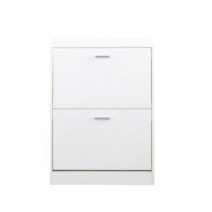 Schuhschrank - Schuhregal - 2 Fächer - weiß
