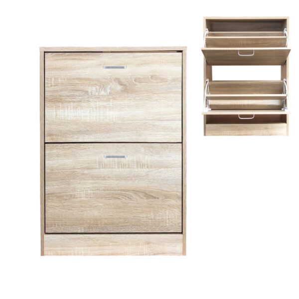 Schuhschrank - Schuhregal - 2 Fächer - VDD World DE