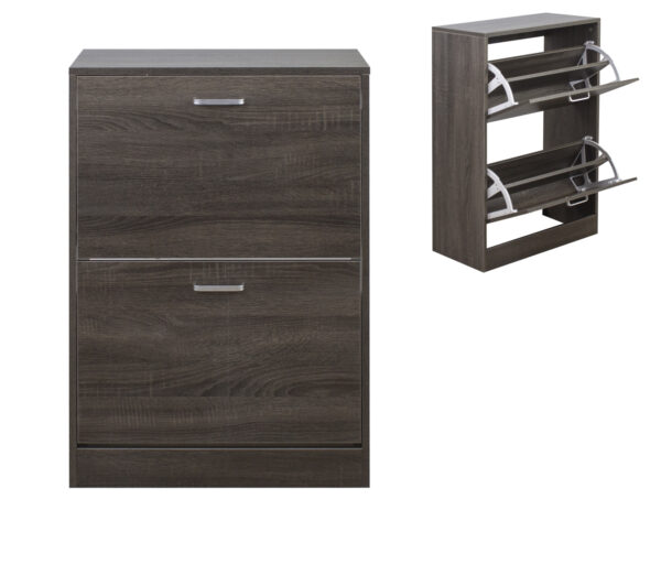 Schuhschrank - Schuhregal - 2 Fächer - VDD World DE