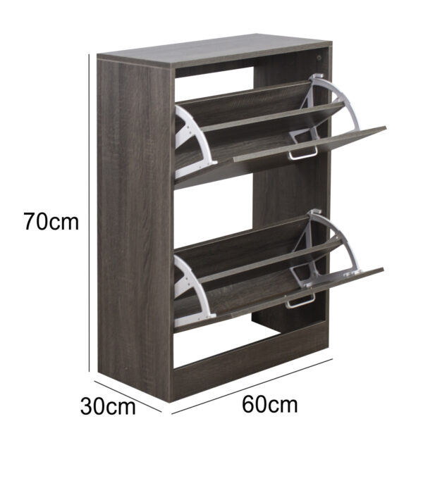 Schuhschrank - Schuhregal - 2 Fächer - VDD World DE