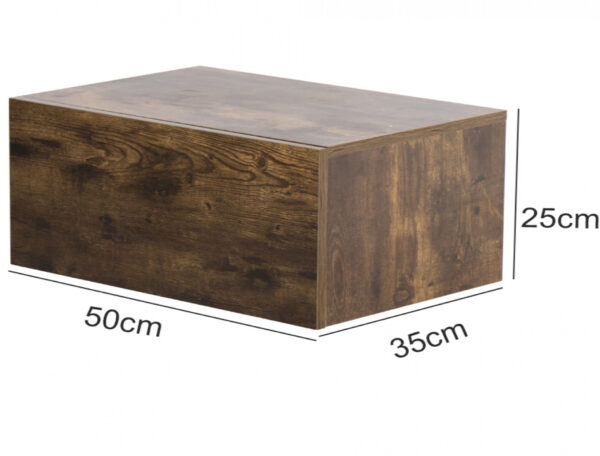 Schwebender Nachttisch - Hängeschrank - mit Schublade - 50 cm breit - VDD World DE