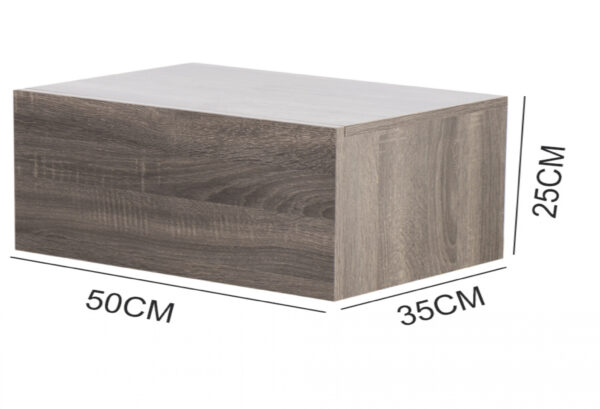 Schwebender Nachttisch - Hängender Flurschrank - mit Schublade - 50 cm breit - VDD World DE