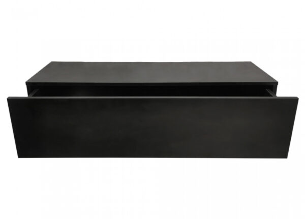 Schwebender Flurschrank - Hängender Sideboardschrank - 100 cm breit - schwarz - VDD World DE