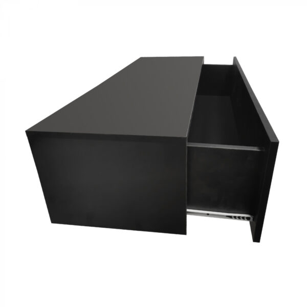 Schwebender Flurschrank - Hängender Sideboardschrank - 100 cm breit - schwarz - VDD World DE
