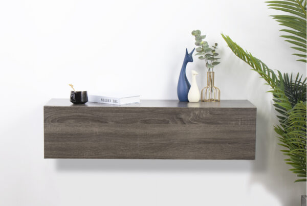   Schwebender Sideboardschrank – Flurschrank Nachttisch mit Schublade – 100 cm breit
