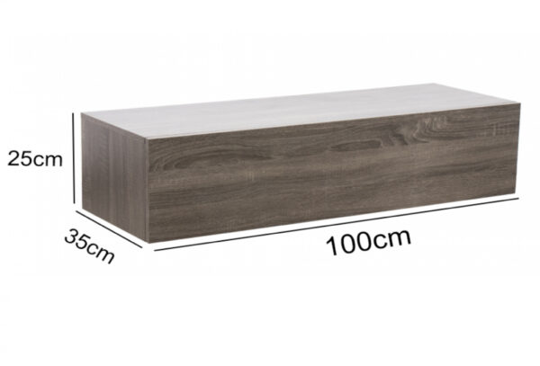   Schwebender Sideboardschrank – Flurschrank Nachttisch mit Schublade – 100 cm breit