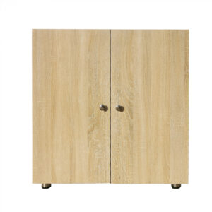 Aktenschrank Tijn - Aufbewahrungsschrank multifunktional - 74 cm hoch - hellbraun Sonoma