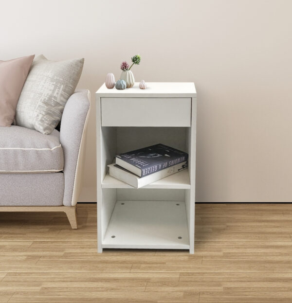 Nachttisch Flurschrank 65 cm hoch weiß - VDD World DE