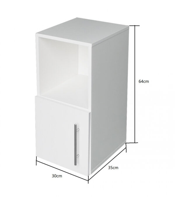 Nachttisch - Flurschrank - 64 cm hoch - weiß - VDD World DE