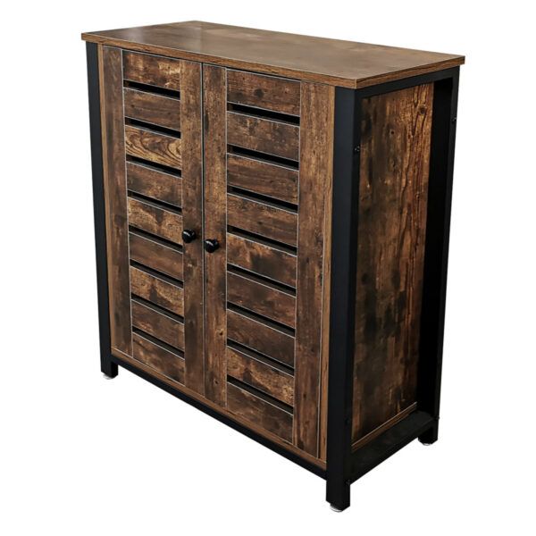 Sideboard Industrial Vintage Robustes Design - Wandschrank Aufbewahrungsschrank Metall Holz - VDD World DE