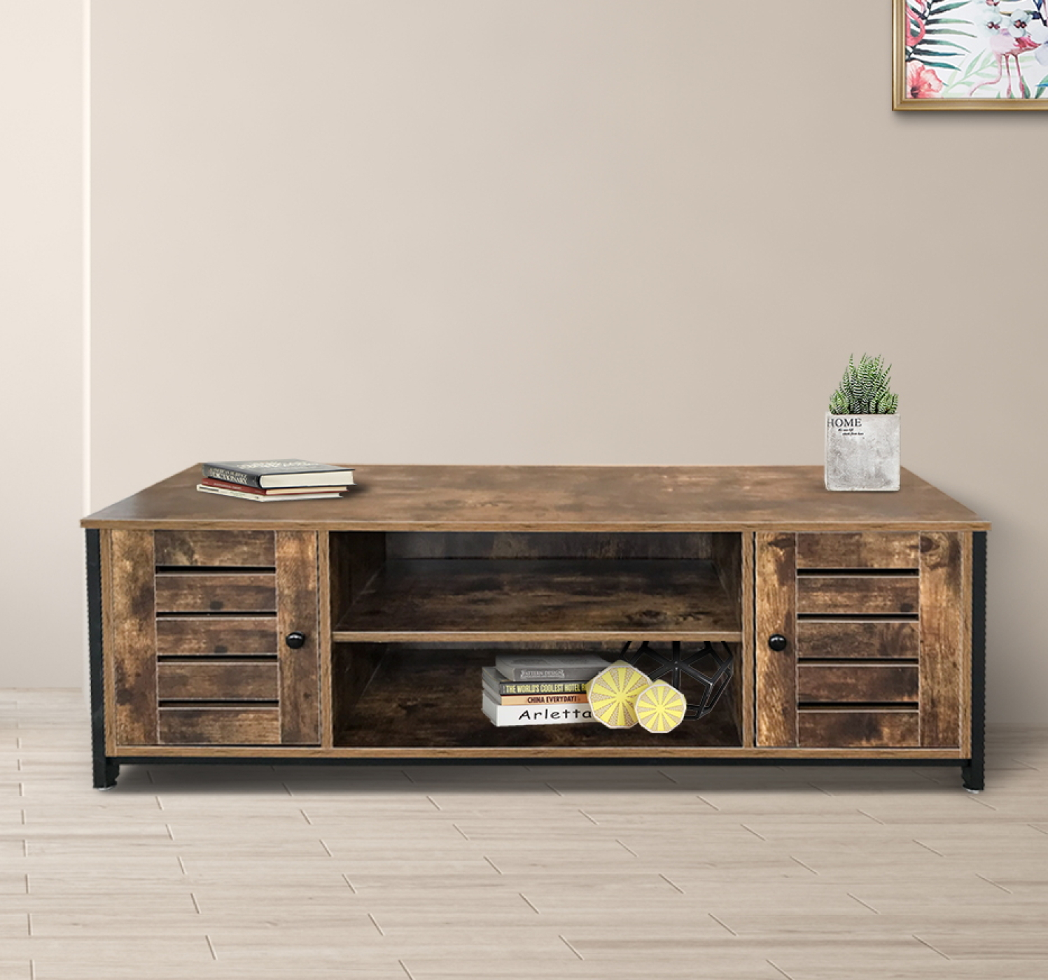 TV-Möbel Tough - Sideboard Industrial Vintage - 130 cm breit - alternatives Bild