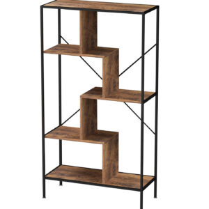 VDD Wandregal Bücherregal Stabil - offenes Fach Bücherregal - Industrie - Metall Holz - 147 cm hoch