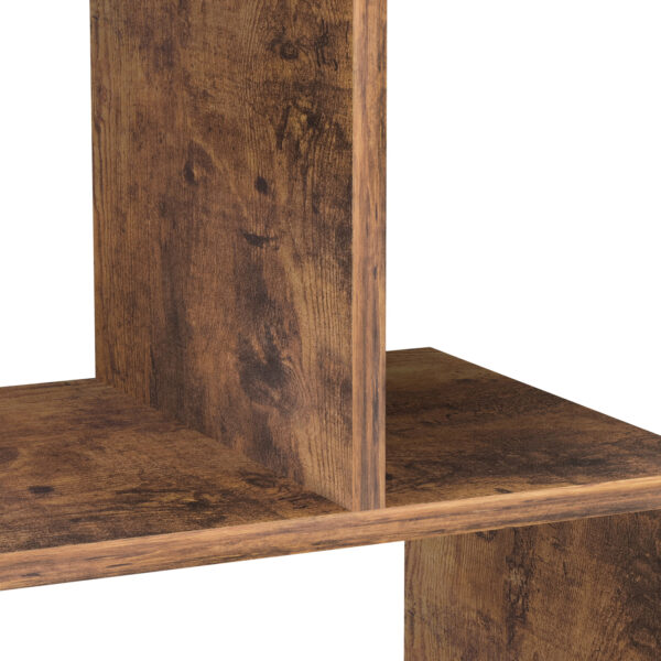 VDD Wandregal Bücherregal Stabil - offenes Fach Bücherregal - Industrie - Metall Holz - 147 cm hoch - VDD World DE
