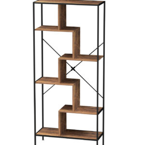 VDD Bücherregal Wandschrank Stabil - industriell - Metall Holz - 180 cm hoch