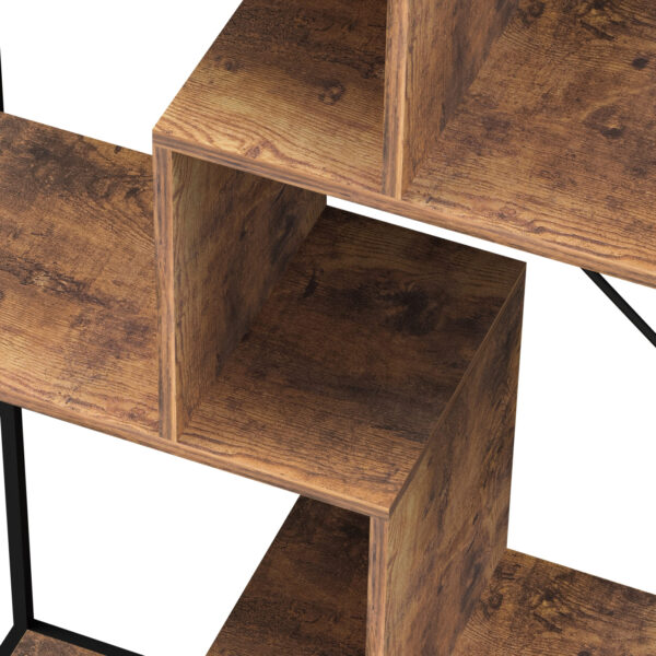 VDD Bücherregal Wandschrank Stabil - industriell - Metall Holz - 180 cm hoch - VDD World DE