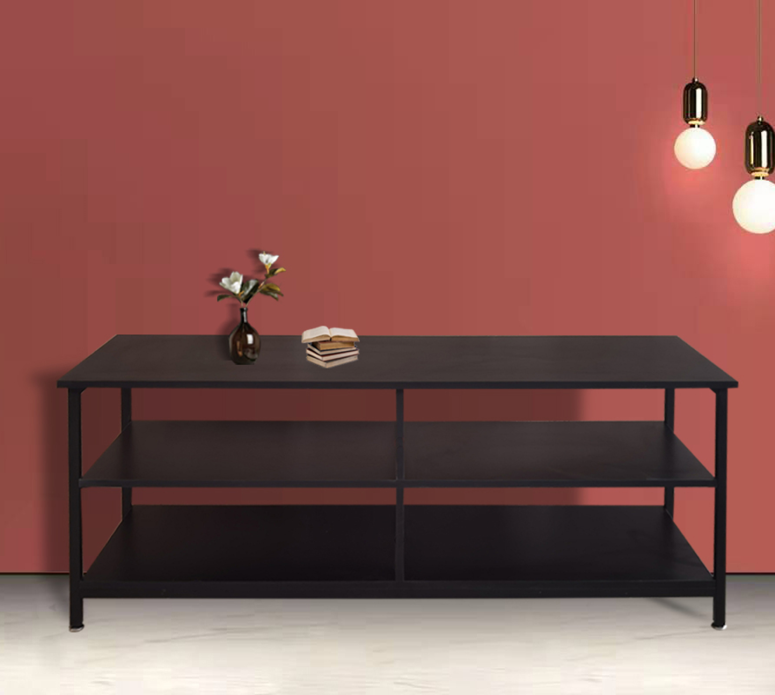 TV-Möbel Tough - Sideboard Industrial - 130 cm breit - schwarz - alternatives Bild