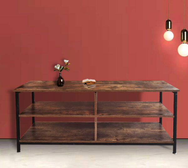 TV-Schrank Sideboard Tough - Industrial Vintage - 130 cm breit - braun - VDD World DE