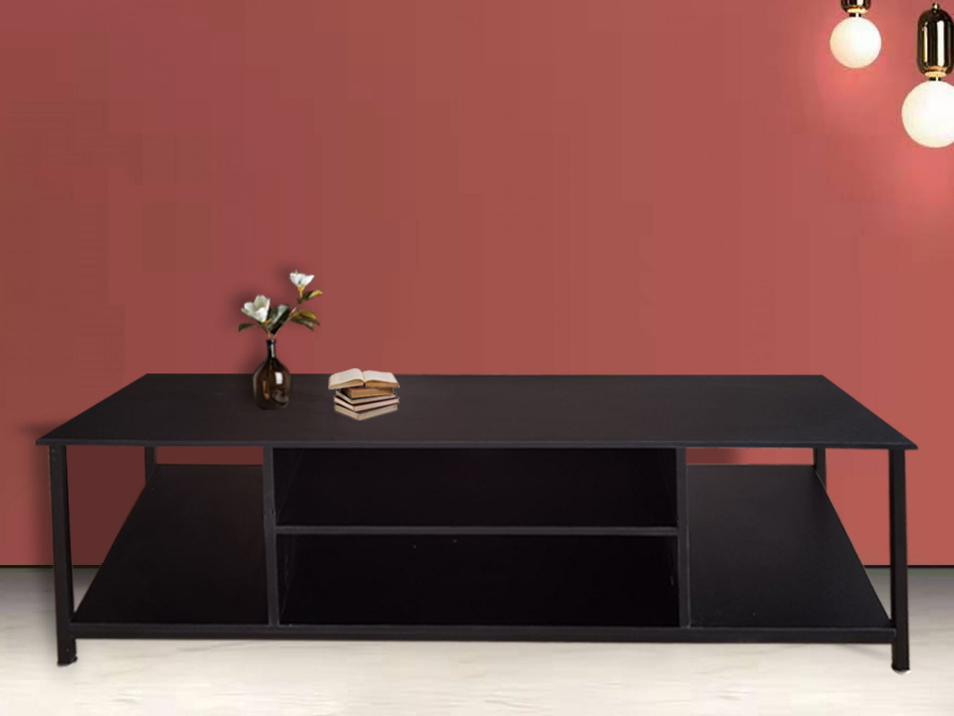 TV-Möbel Tough - Sideboardschrank Industrial - 130 cm breit - schwarz - alternatives Bild