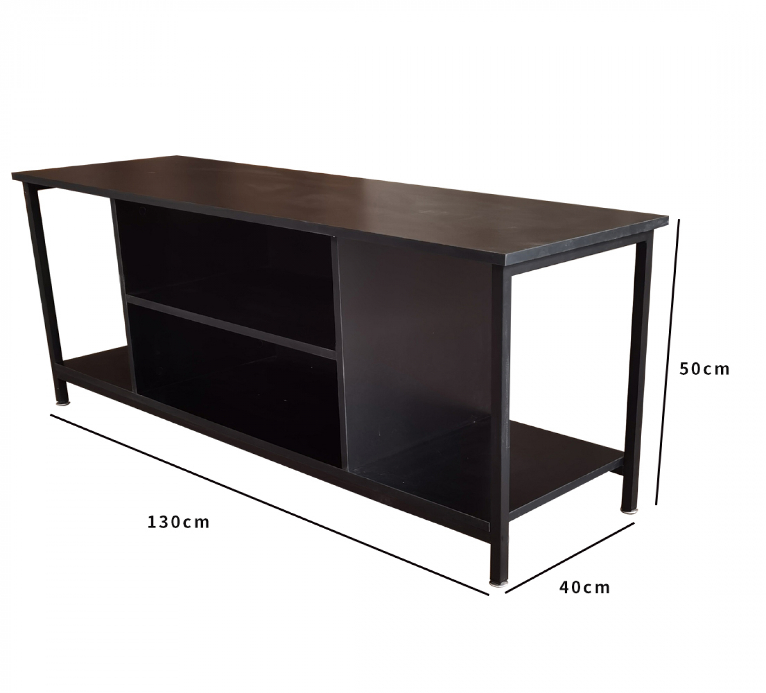 TV-Möbel Tough - Sideboardschrank Industrial - 130 cm breit - schwarz - VDD World DE TV-Möbel Tough - Sideboardschrank Industrial - 130 cm breit - schwarz - VDD World DE