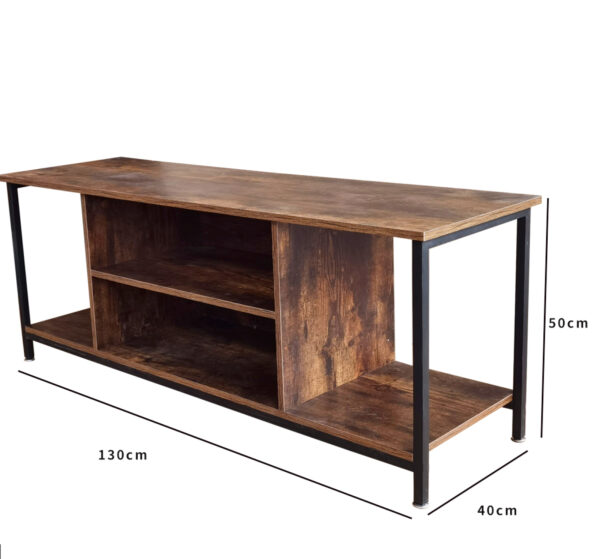TV-Möbel Tough - Sideboard Schrank Industrial Vintage - 130 cm breit - braun - VDD World DE