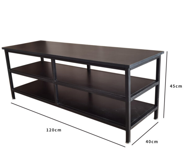   TV-Möbel Tough – Sideboard Industrial – 120 cm breit – schwarz