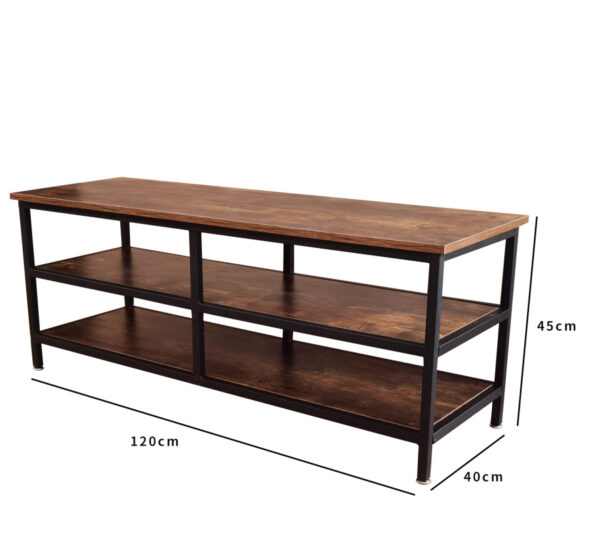   TV-Möbel Tough – Sideboard Industrial Vintage – 120 cm breit – braun