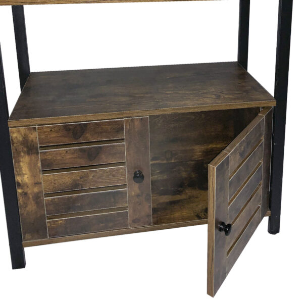 Wandschrank-Bücherregal Robustes industrielles Vintage-Design 120 cm hoch - VDD World DE