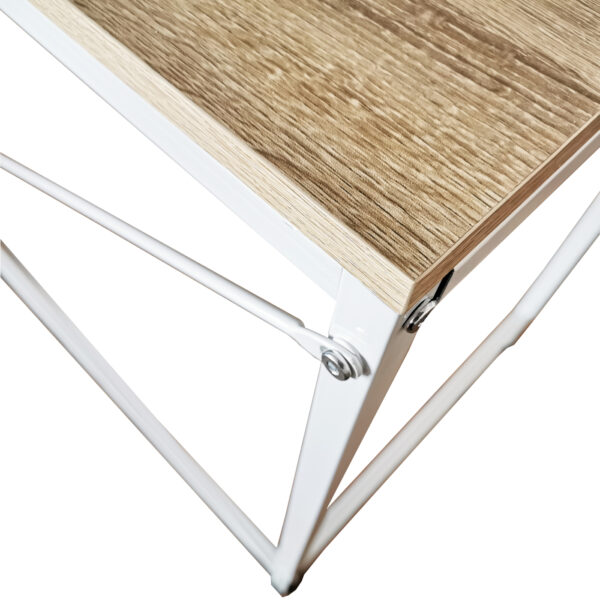 Industrieschreibtisch WHITE BLANK Platte 110 cm x 50 cm x 75 cm - VDD World DE