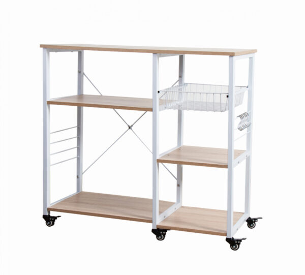   Küchenschrank Tough – Servierwagen – fahrbar – weiß