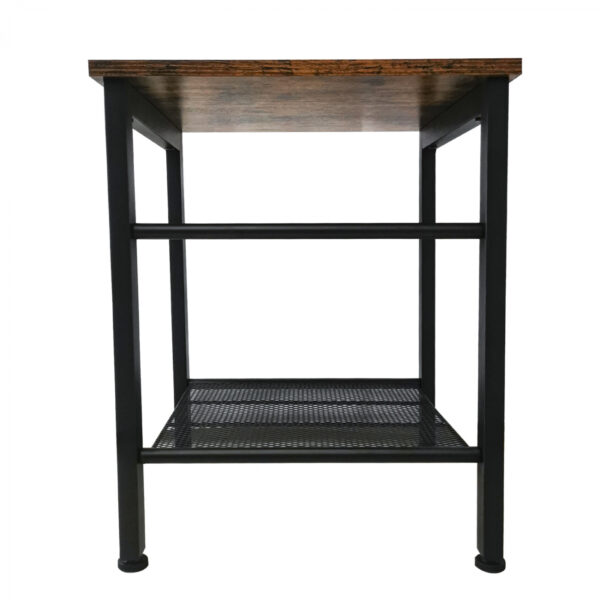   Beistelltisch Couchtisch Tough Industrial Vintage – Metall schwarz holz braun