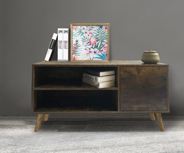 TV-Schrank Schrank Robustes Sideboard Industriedesign 140 cm breit - VDD World DE