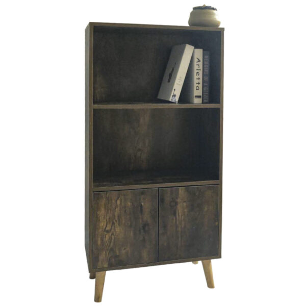 Bücherregal-Wandschrank Robustes industrielles Vintage-Design 120 cm hoch - VDD World DE