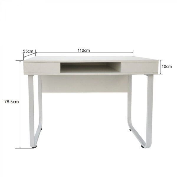 Schreibtisch Computertisch Tough - Beistelltisch - industrielles modernes Design - Metall Holz i - VDD World DE