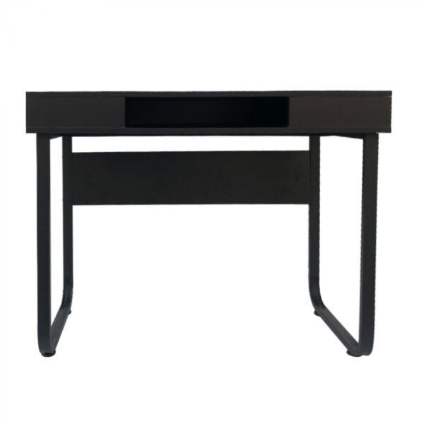  Schreibtisch Computertisch Tough – Beistelltisch – Industrial Modern – Schwarzes Metall/Holz