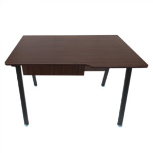 Schreibtisch Computertisch Tough - industrielles Vintage-Design - schwarzes Metall braunes Holz