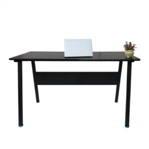 Computertisch Schreibtisch Tough - 130 cm breit - Gestell und Tischplatte schwarz