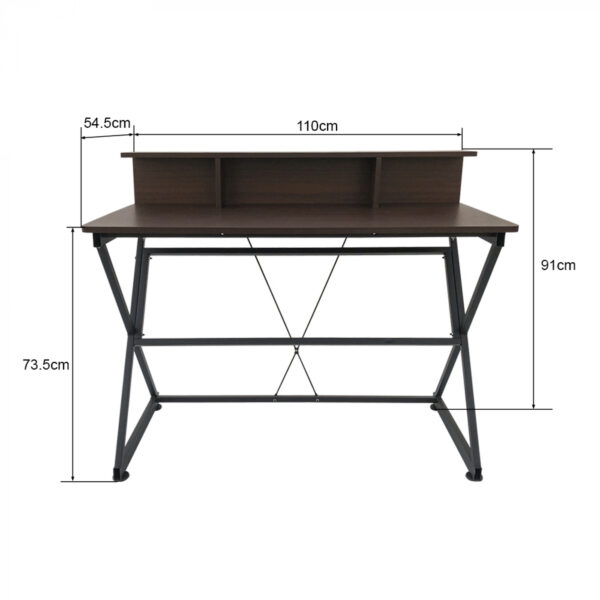 Schreibtisch Tisch Computer Laptop Tough - industrieller Vintage-Stil - 110 cm breit - VDD World DE