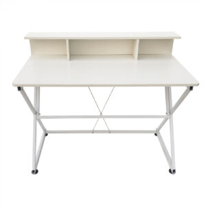 Schreibtisch Tisch Computer Laptop Tough - industrieller moderner Stil - 110 cm breit - weiß