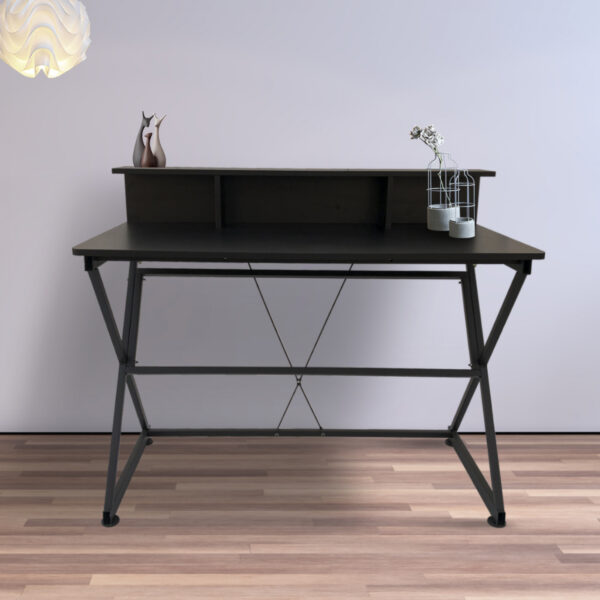 Schreibtisch Tisch Computer Laptop Tough - industrieller moderner Stil - 110 cm breit - schwarz - VDD World DE