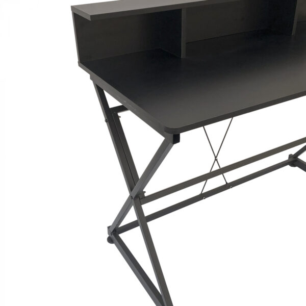 Schreibtisch Tisch Computer Laptop Tough - industrieller moderner Stil - 110 cm breit - schwarz - VDD World DE