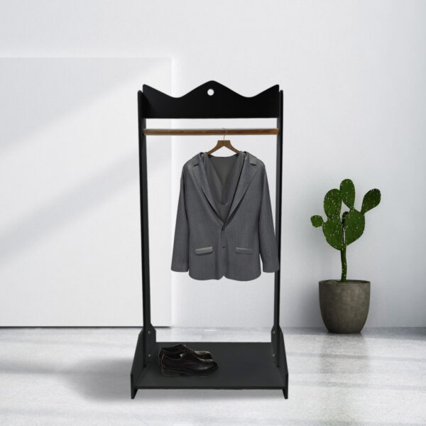   Kleiderständer Pukkie – Kindergarderobe Krone Design – Kinderzimmer Kinderzimmer – Schwarz