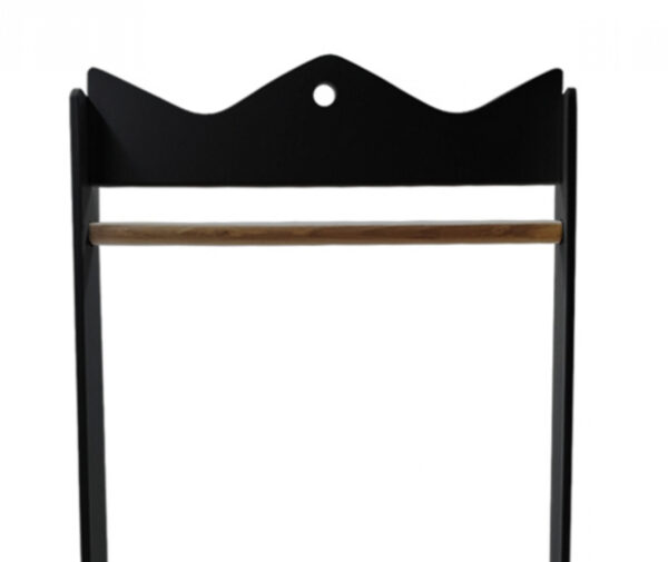   Kleiderständer Pukkie – Kindergarderobe Krone Design – Kinderzimmer Kinderzimmer – Schwarz