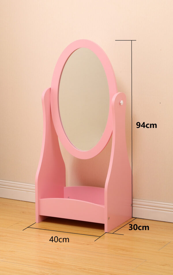Schminkspiegel Schminkspiegel Prinzessin Mädchen Kinderzimmer Rosa - VDD World DE