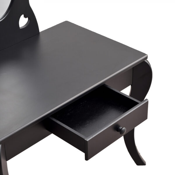   Schminktisch Herz Design – Schminktisch Kinderzimmer Mädchen mit Hocker schminken