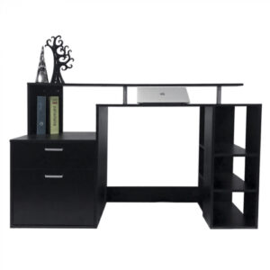 Schreibtisch Computertisch Computertisch 140 cm breit mit Kommode und viel Stauraum